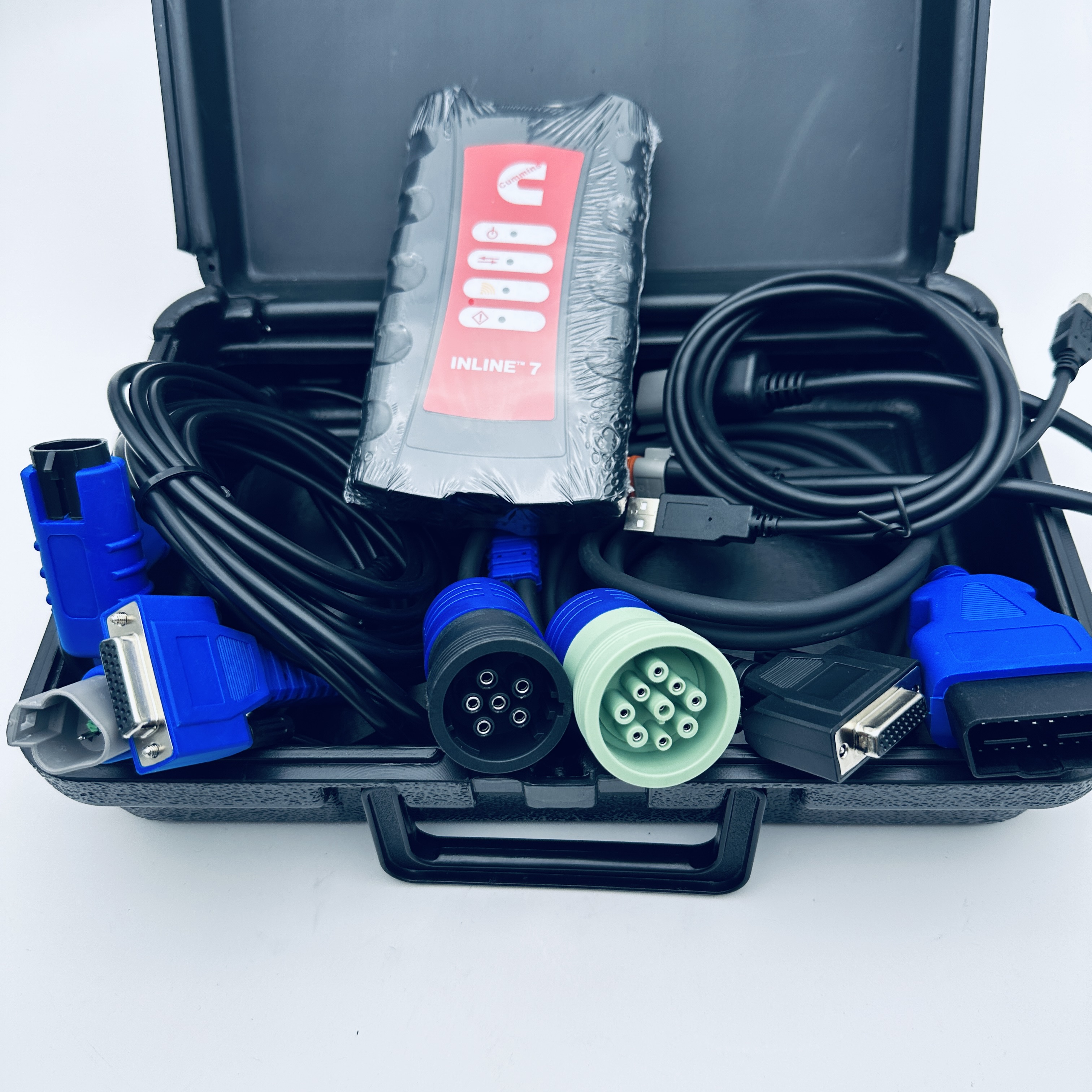 INLINE7 Data Link Adapter For Insitepro V8.9 Diesel Truck Diagnostic Scanner Tool PK Inline 7 Engine Analyzer With Tablet Laptop