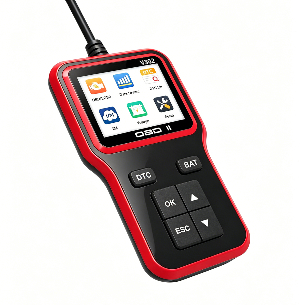 New Arrival V302 Smart Electric Car Diagnostic Scanner Professional OBD II Code Reader Engine Analyzer Scan Tools for All