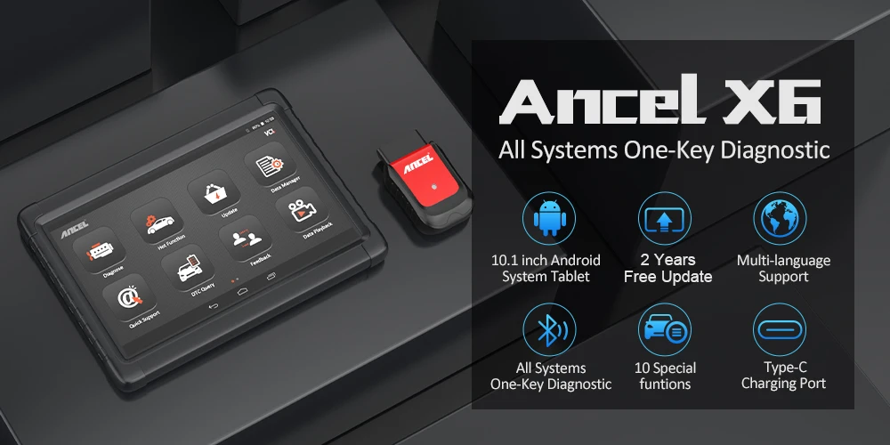 Ancel X6 OBD2 Scanner Features