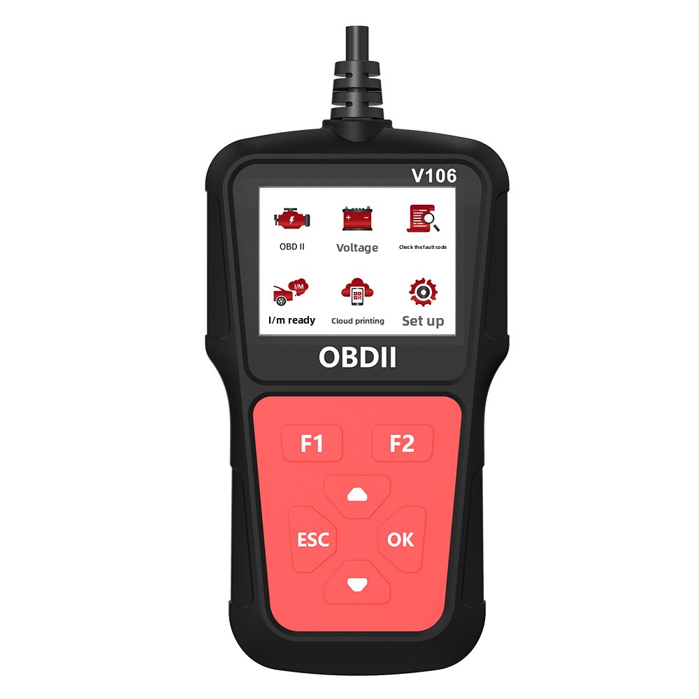 V106 OBDII Car Fault Diagnosis Instrument Engine Detector Universal Multi-Function