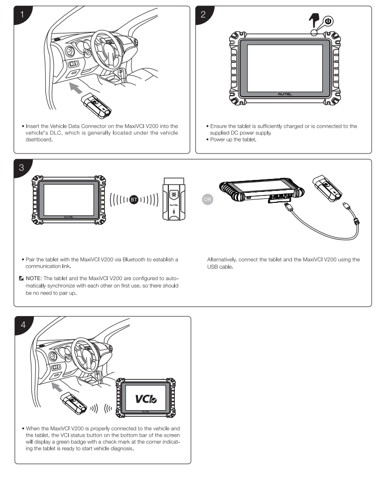 How to Use Autel MaxiVCI VCI 200 Step 1
