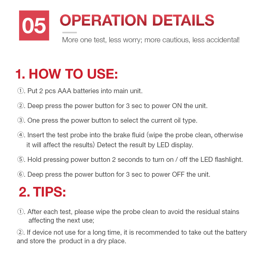 Brake fluid tester detail 8