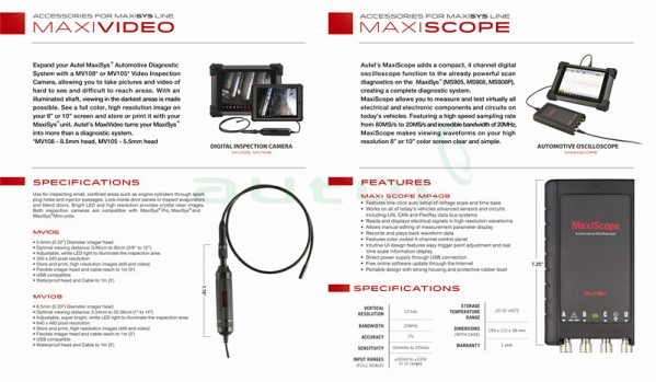 Autel MaxiScope MP408 4 Channel Automotive Oscilloscope MP408 Auto Scanner