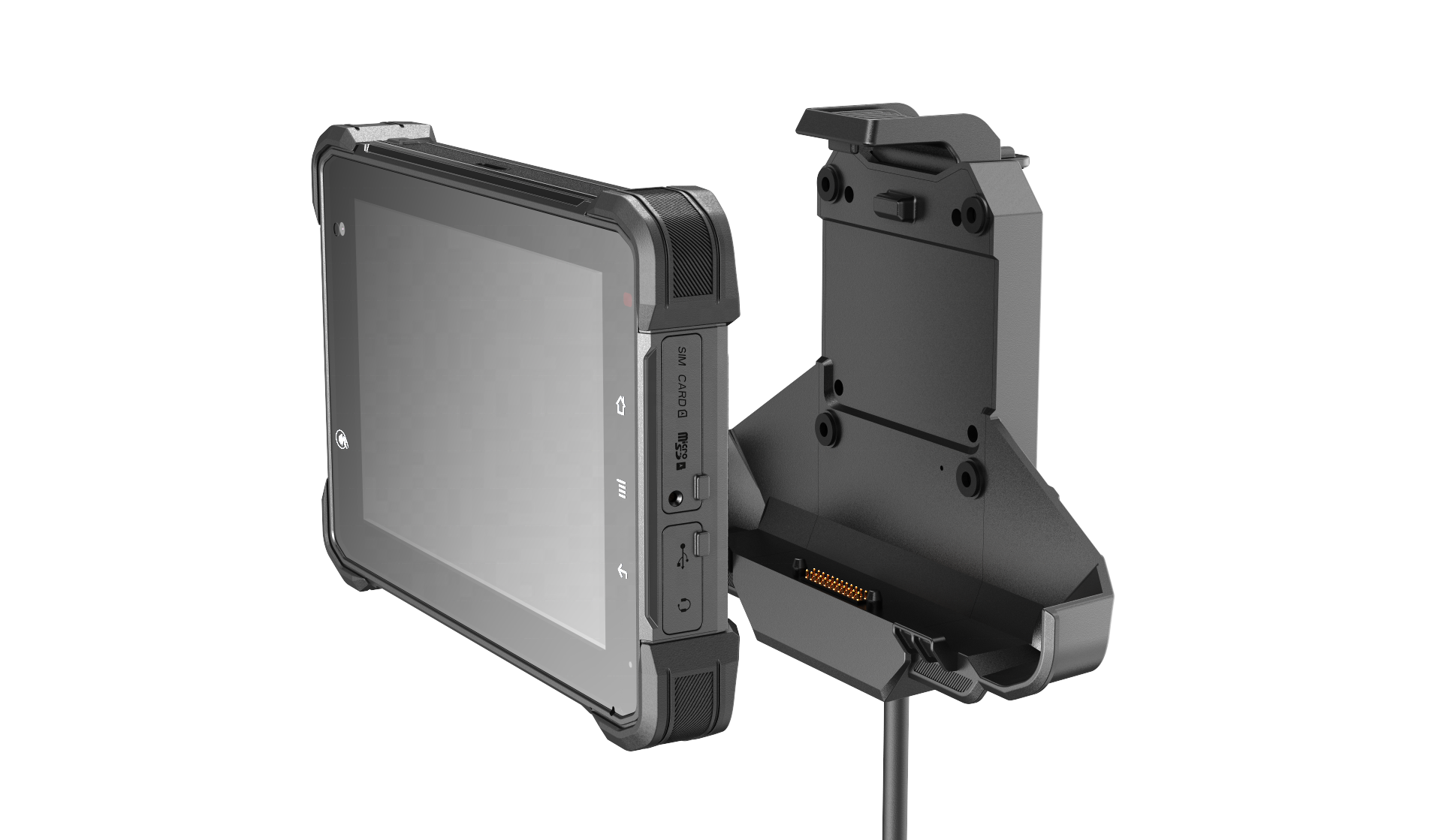 7 Inch IP67 Waterproof Vehicle Mounted Android Telematics Rugged Tablet GPS Data Diagnostic Collecting for Precision Mining