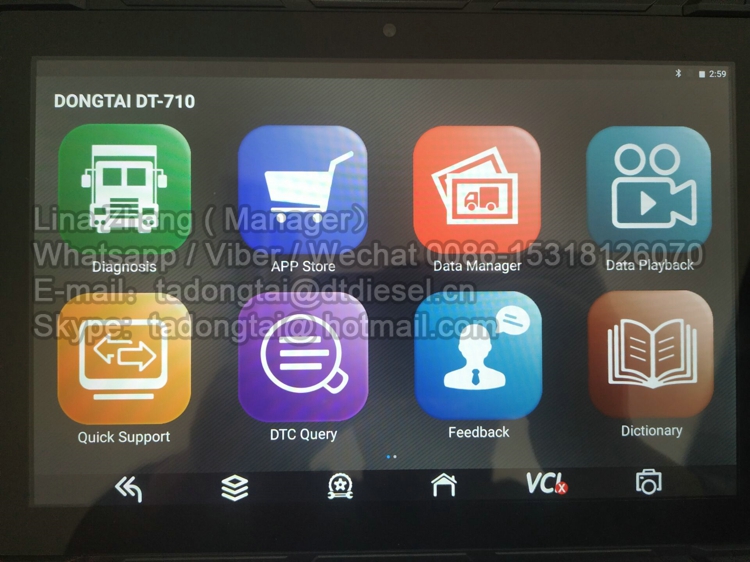 DT-710 Commercial Vehicle Diagnostic Scanner