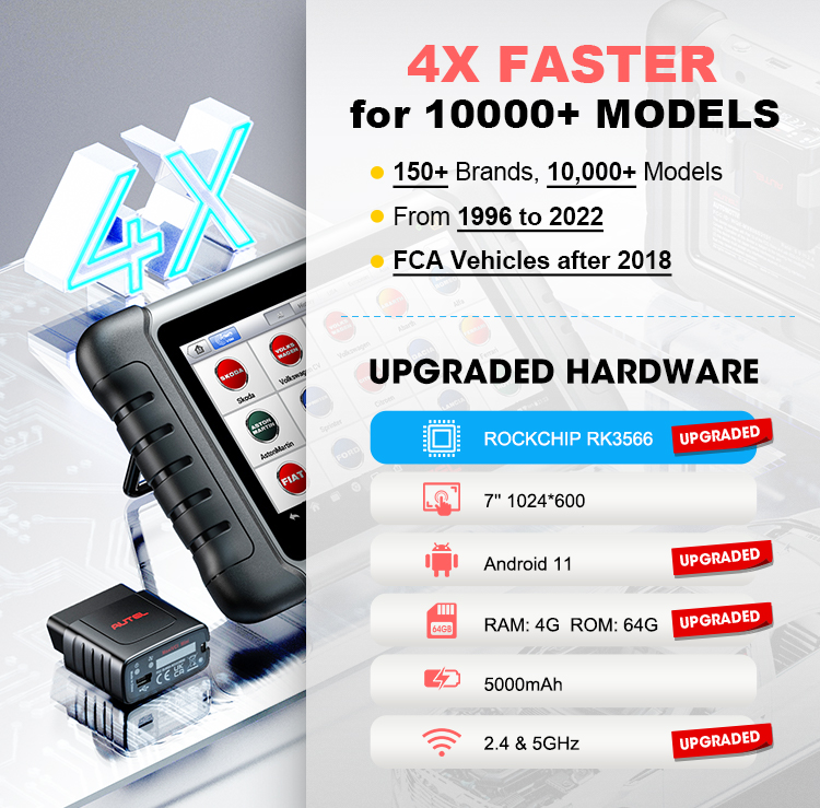 For Maxipro MP808S-TS Scanner Camry Q5 X3 TPMS Relearn Diagnostic Tool Universal Fitment 12V One Stop Solution for Vehicle