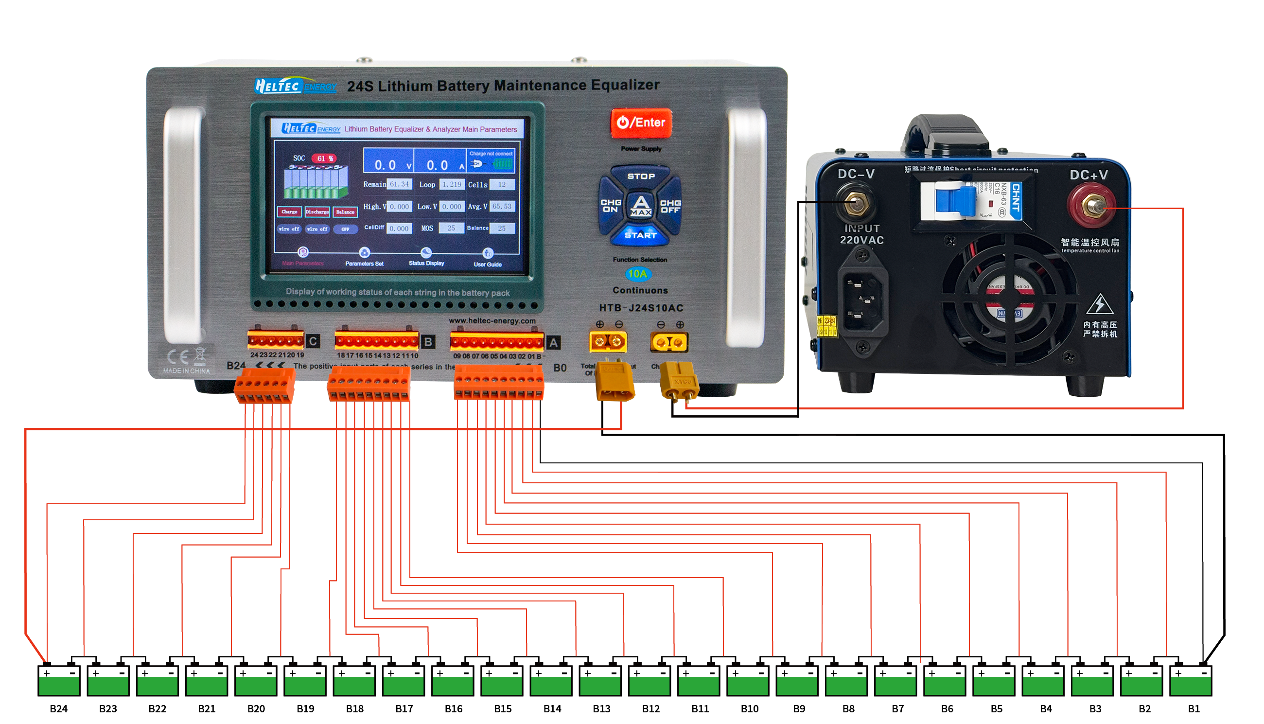 Battery Repair Equipment 2-24S 10A 15A Lithium Battery Balancing Machine Car Battery Cells Repair Machine 10A 15A