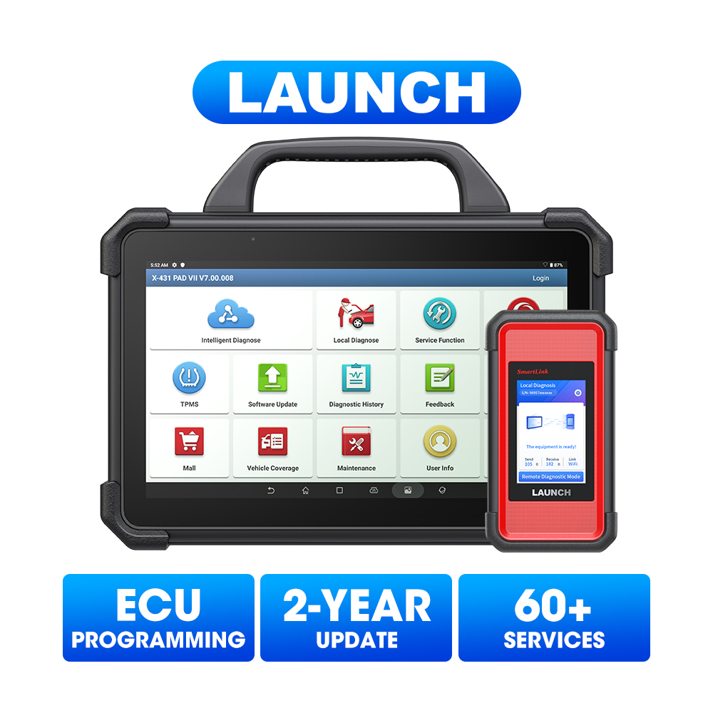 Launch X-431 PAD VII PAD 7 Elite Automotive Diagnostic Tool Supports Online Coding Programming and ADAS Calibration