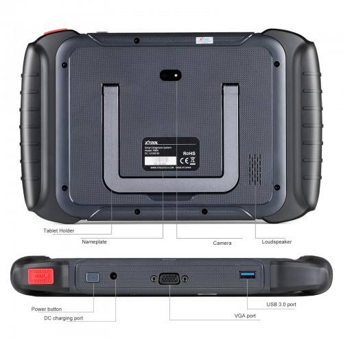Xtool D8 Automotive Scan Tool Bi-Directional Control OBD2 Car Diagnostic Scanner+ECU Coding 38+ Services+Key Programming