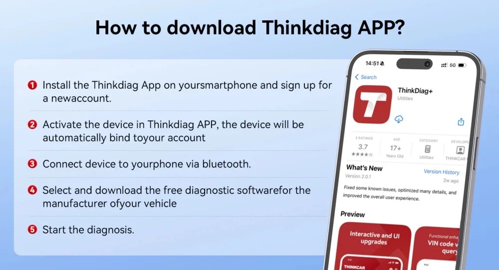 How to download THINKDIAG APP
