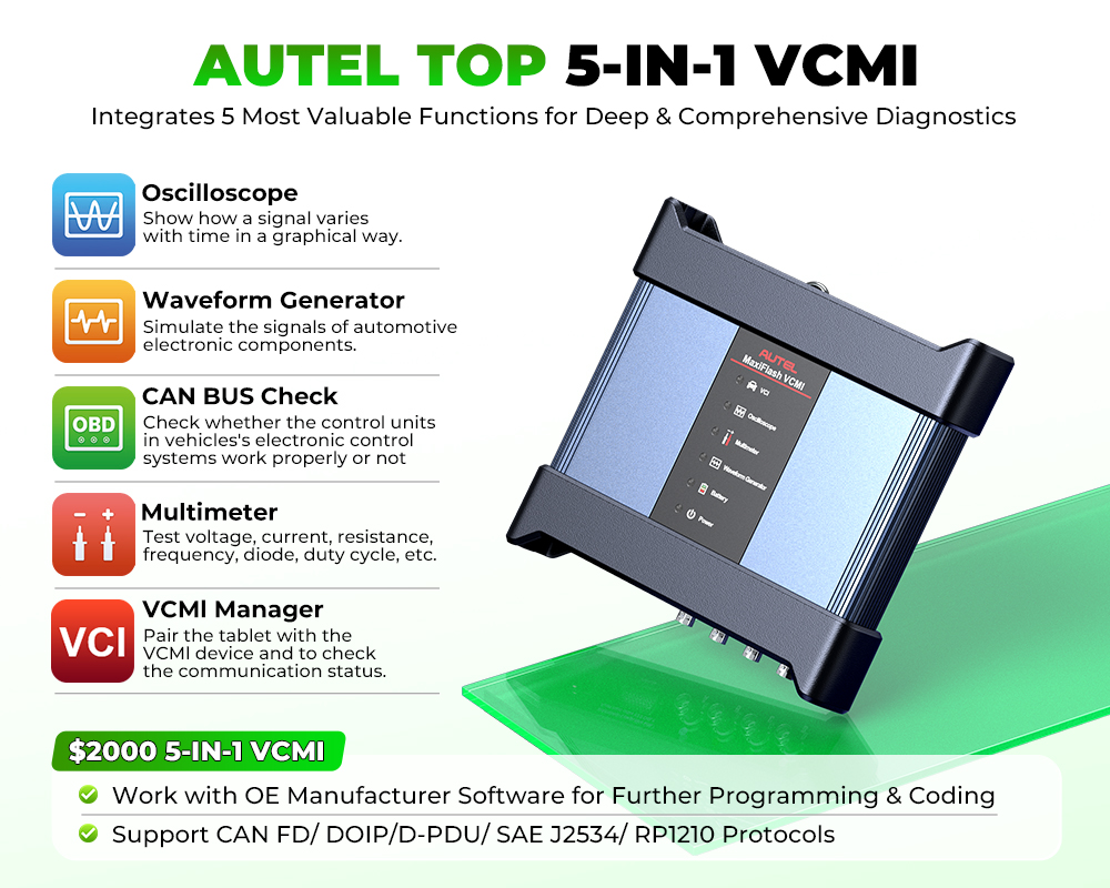 New Autel MaxiSYS Ultra EV Diagnostic Tools High-Voltage Battery Pack Analysis EVDiag Kit Bi-Directional ECU Coding Programming