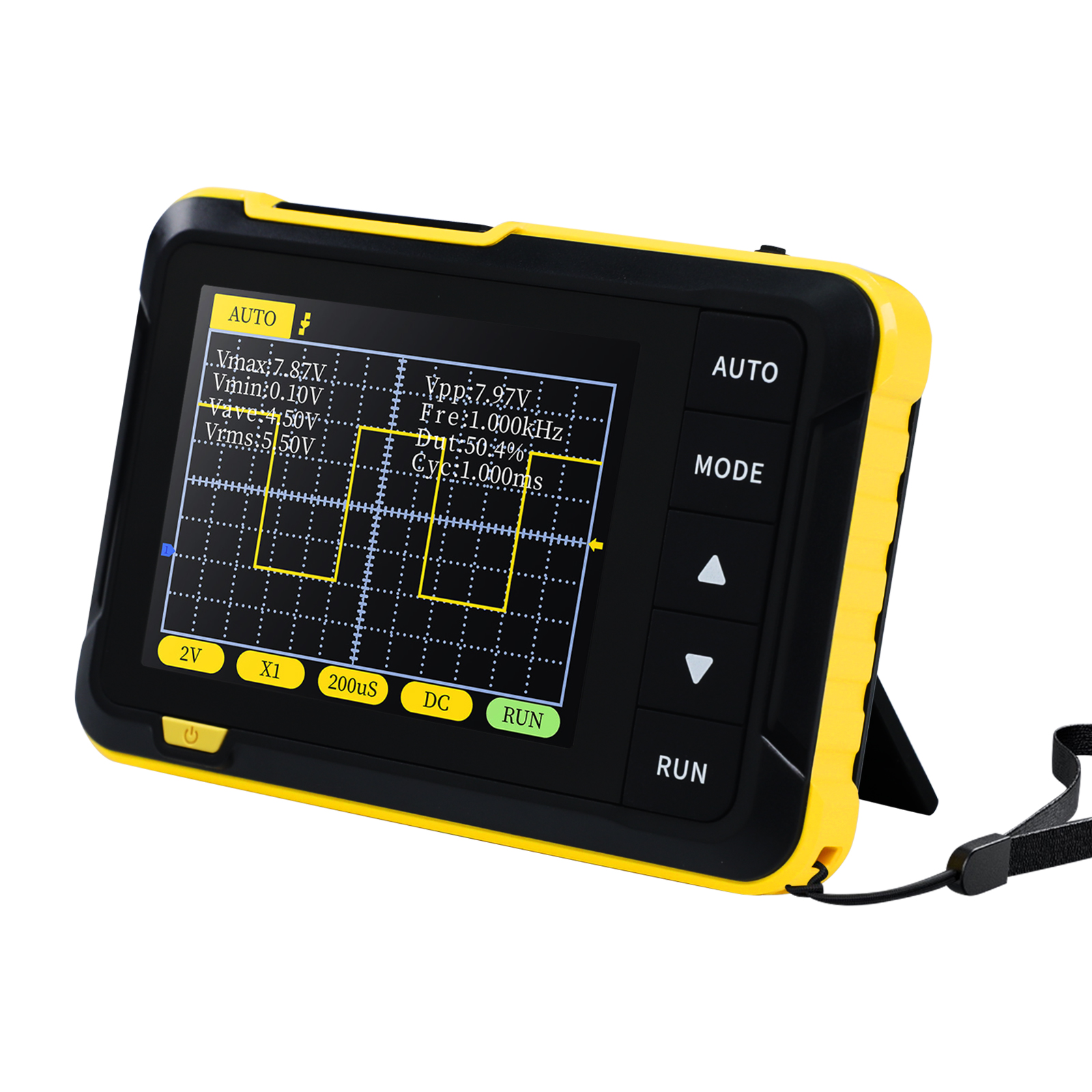 Handheld Digital Oscilloscope Kit Portable Automotive Oscilloscope 2.8" TFT 200KHz Bandwidth Trigger Function