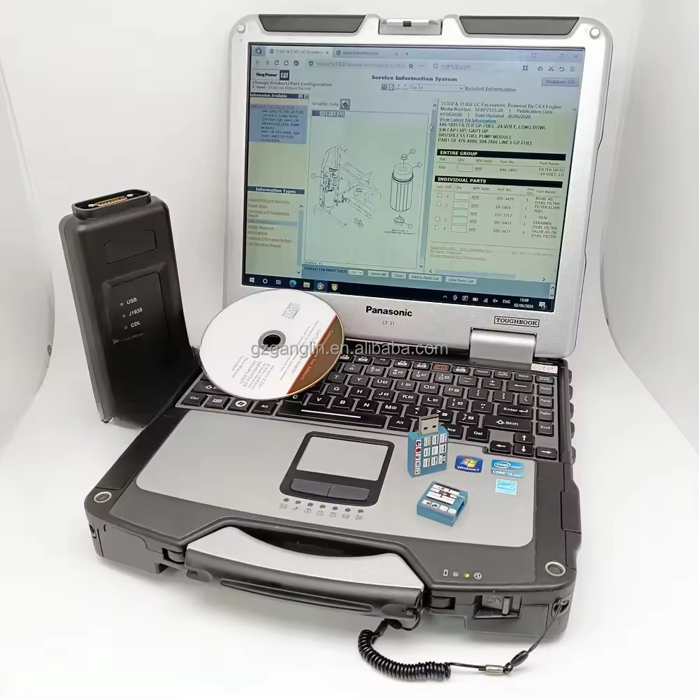 High Quality ET4 SIS Diagnostic Tool 538-5051 478-0235 317-7485 With CF-31 Laptop For Caterpillar Engines ECU Programming