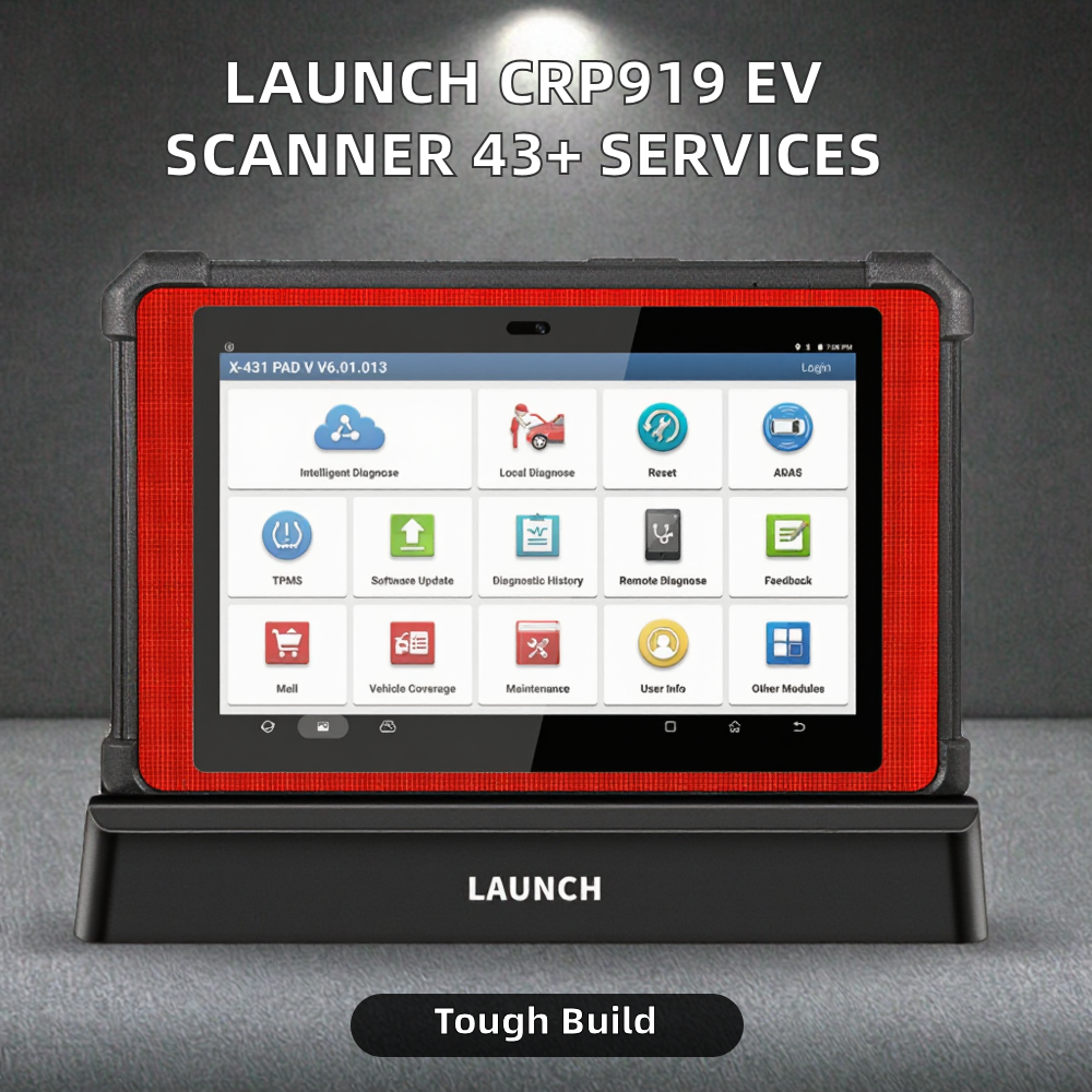 CRP919 EV Diagnostic Scanner 12V OBD2 43+ Services 11 Languages Code Reader WiFi//USB Connectivity Vehicle Diagnostic