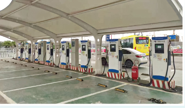 Public parking charging station