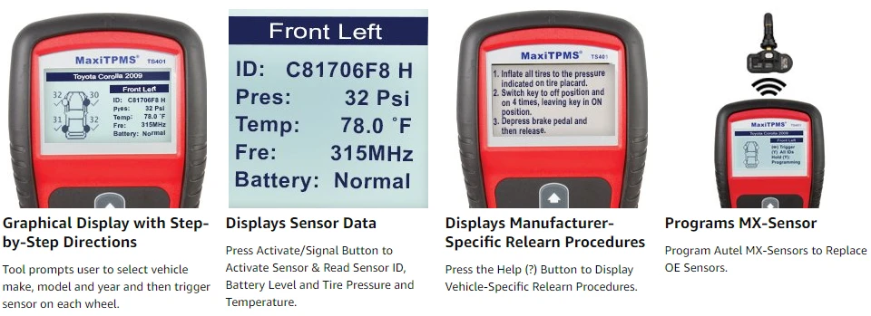 2020 Latest Autel MaxiTPMS TS401 Features Detail 2