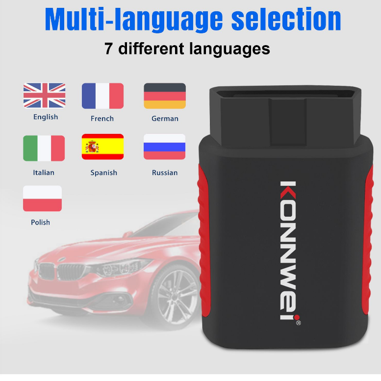 KONNWEI KDIAG Full Function Diagnostic Instrument ABS airbag Brake Pad Multi-function Diagnosis Breaking Scanner