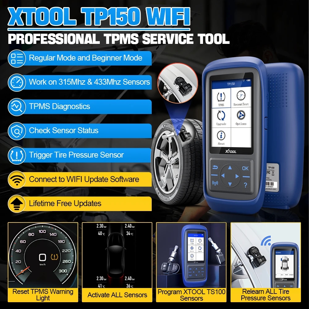 TP150 Tpms Diagnostic Tool Obd Scanner Diagnostic Tools Tpms with Factory Price