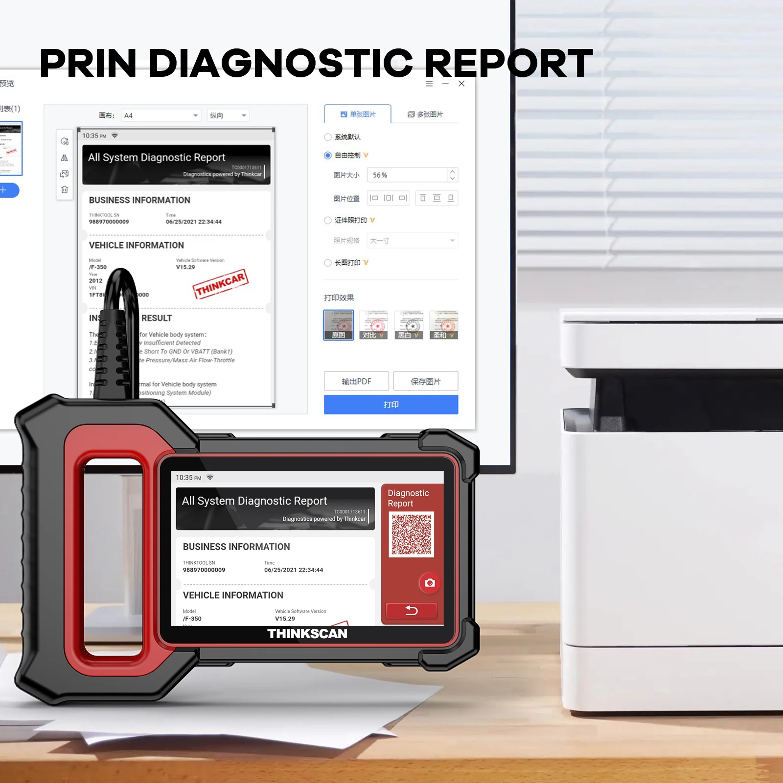 Thinkscan Plus S7 OBD2 Scanner 7 Systems Diagnostics Lifetime Free 28 Types Resets Auto Diagnosis Tool Code Reader
