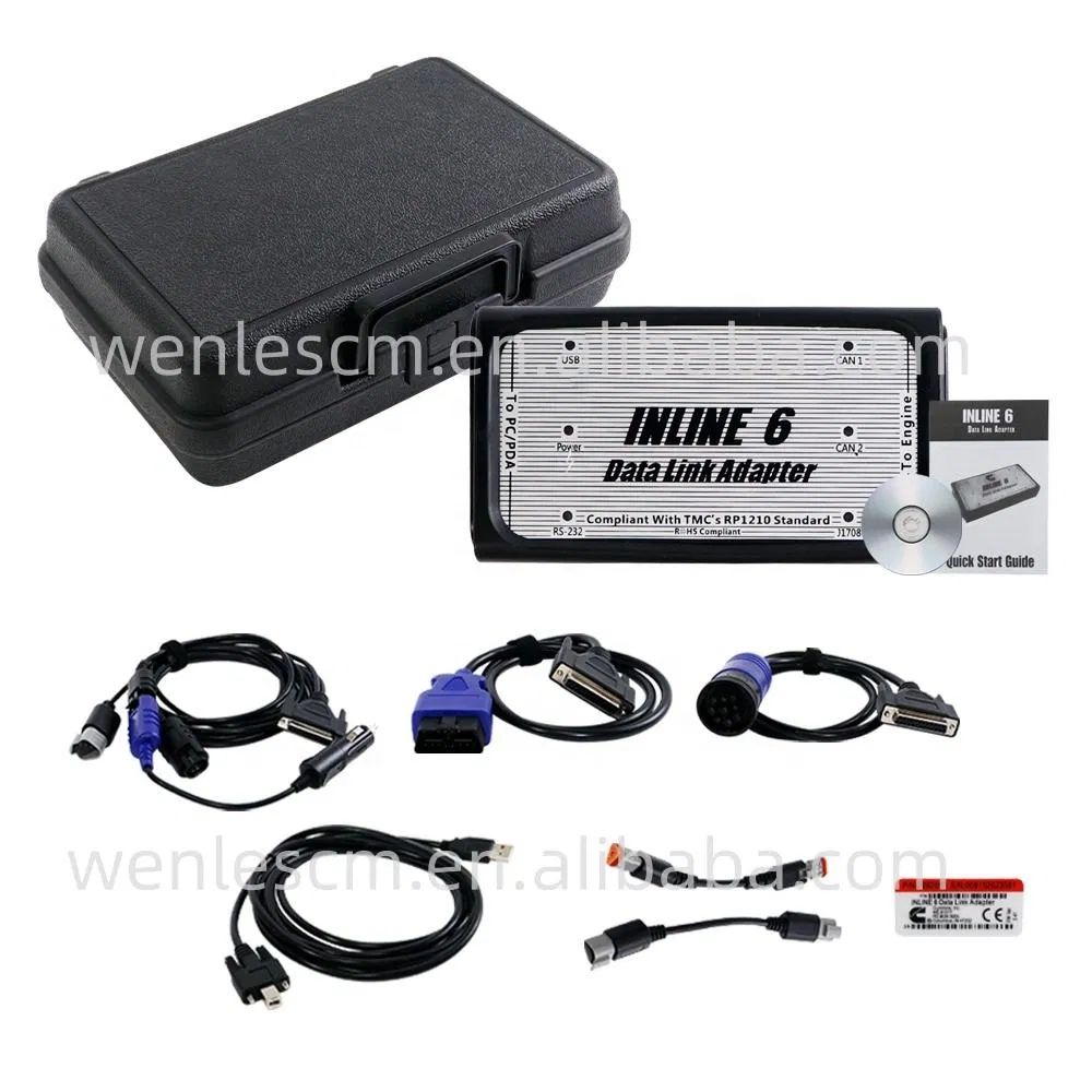 Mrgaguge Truck Diagnostic Scanner for Inline 6 Data Link Adapter Kit Heavy-Duty Diagnostic OBD2 Scanner for Cummins
