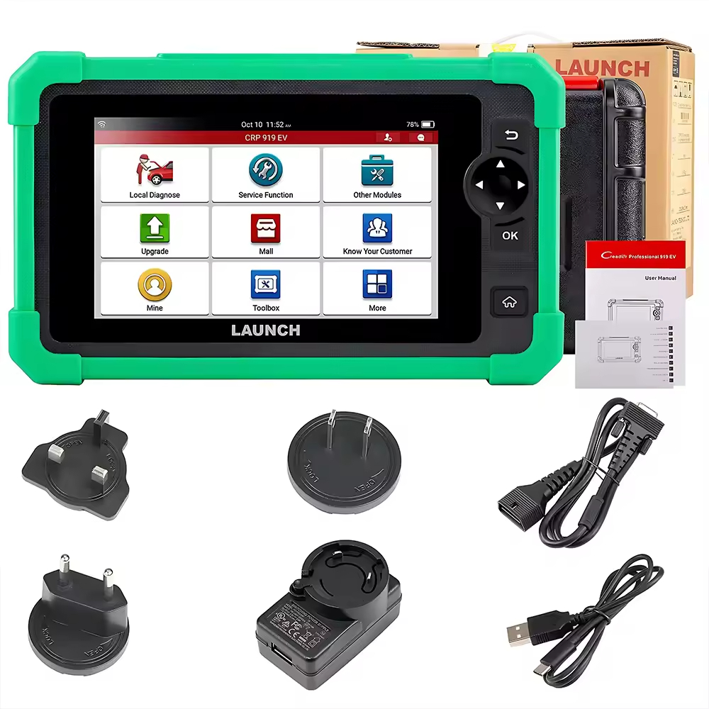 Launch CRP919 EV Diagnostic Scanner Energy Electric Vehicles with 43+ Services 11 Languages-Scan Tool