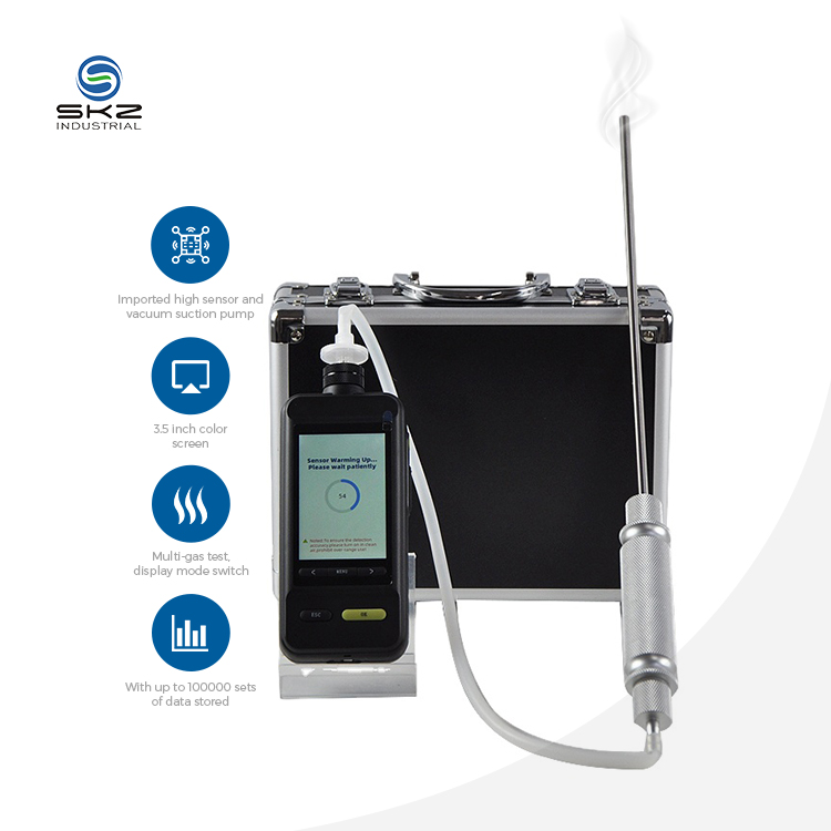 SKZ1050E-H2S Safety Industrial Automotive Portable Hydrogen Sulfide Gas Emission Analyzer with Fast Shipping