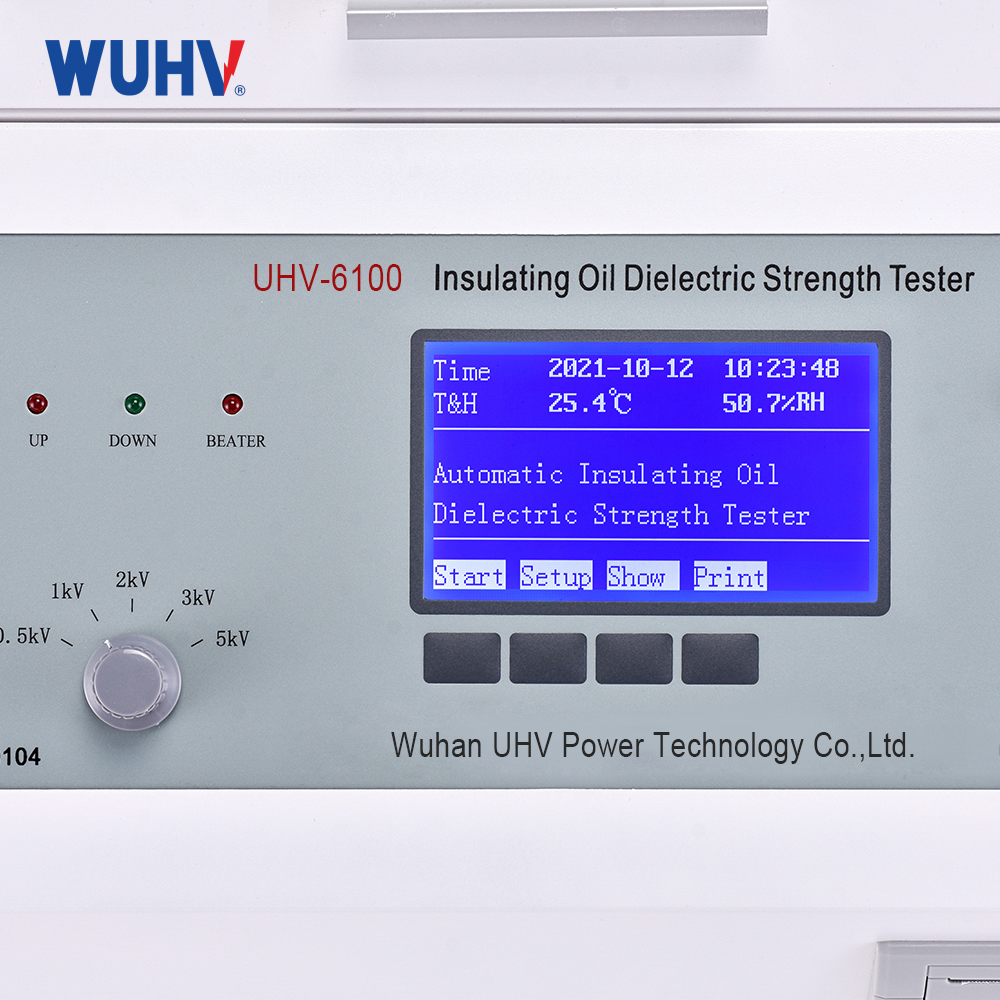 UHV-680 Transformer 100 Kv Oil Dielectric Breakdown Automatic Insulated Oil Dielectric Strength Tester Oil Analysis Equipment