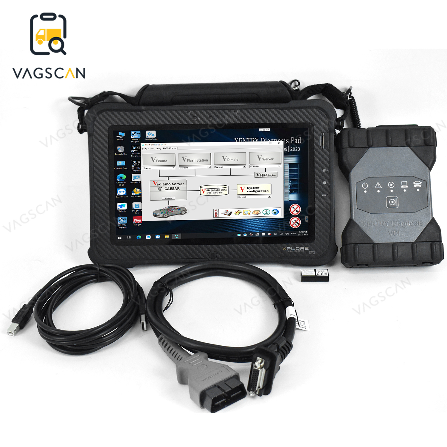 F110 Toughbook Tablet for Mb C6 Doip Xentry Vci Wifi Used Diagnostic With Multiplexer CAN BUS Car Truck Diagnostic Tools