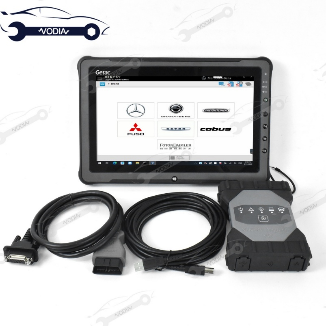 F110 Tablet with for MB STAR C6 Diagnosis VCI Multiplexer DoIP with Software Xentry Das Wis Epc 12v &amp;24 Car Diagnostic Tool