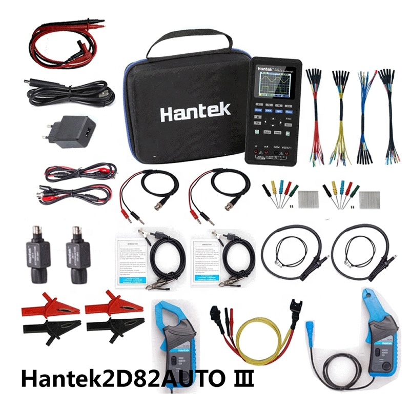 Hantek 2d82 Auto 4 in 1 Hantek 2 Channels 80Mhz Digital Oscilloscope +Signal Source +Automotive Diagnostic +USB Multimeter