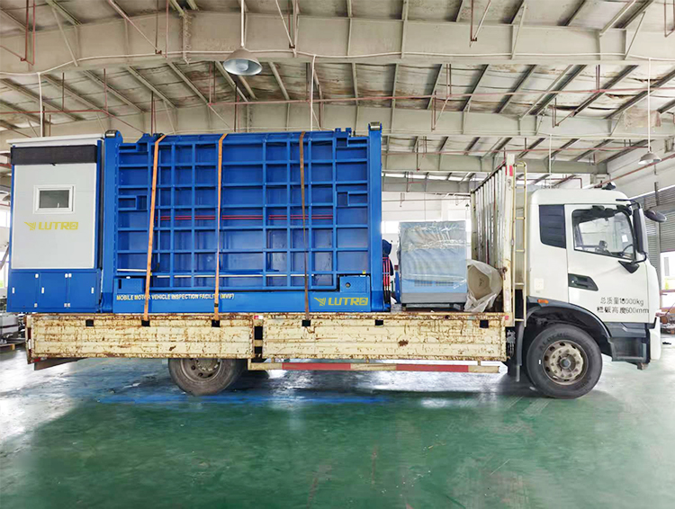 Mobile Vehicle Inspection Station 10T Vehicle Safety Performance Test Line With Brake Sideslip Tester Speedometer Test
