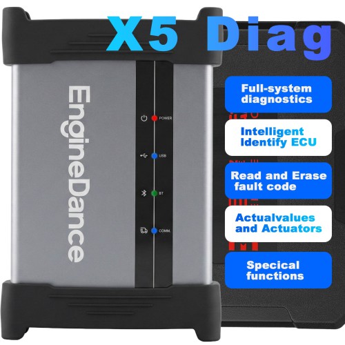 EngineDance X5 for ECU Tuning Programming &amp; Truck Diagnostic Tool for Diesel Vehicle Construction Agricultural Engine Dance X5