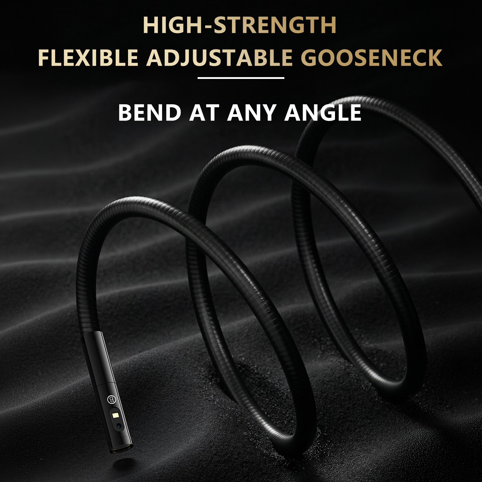 5" IPS HD Handheld Version Snake Camera, 8 Optional Probes Automotive Borescope Waterproof Inspection Industrial Endoscope