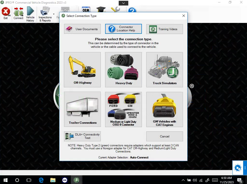Diagnostic Software Interface 1