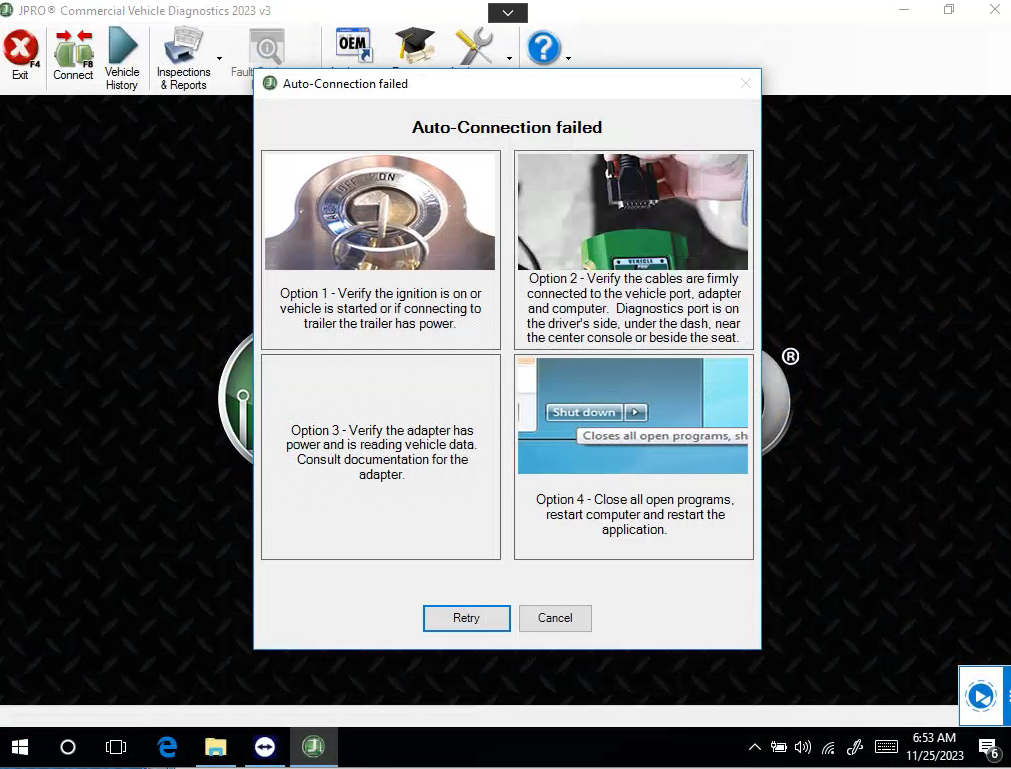 Diagnostic Software Interface 2