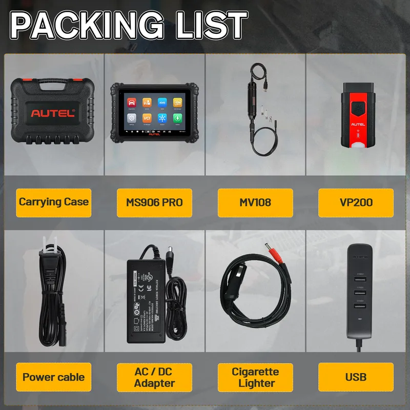 Autel Scanner Accessories Details
