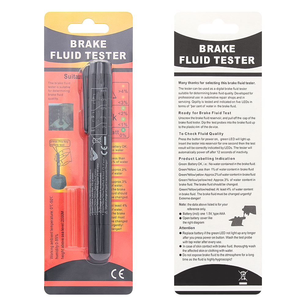 Well Designed Car Brake Fluid Tester Pen Auto 5 LED Diagnostic Testing Diagnostic Tool