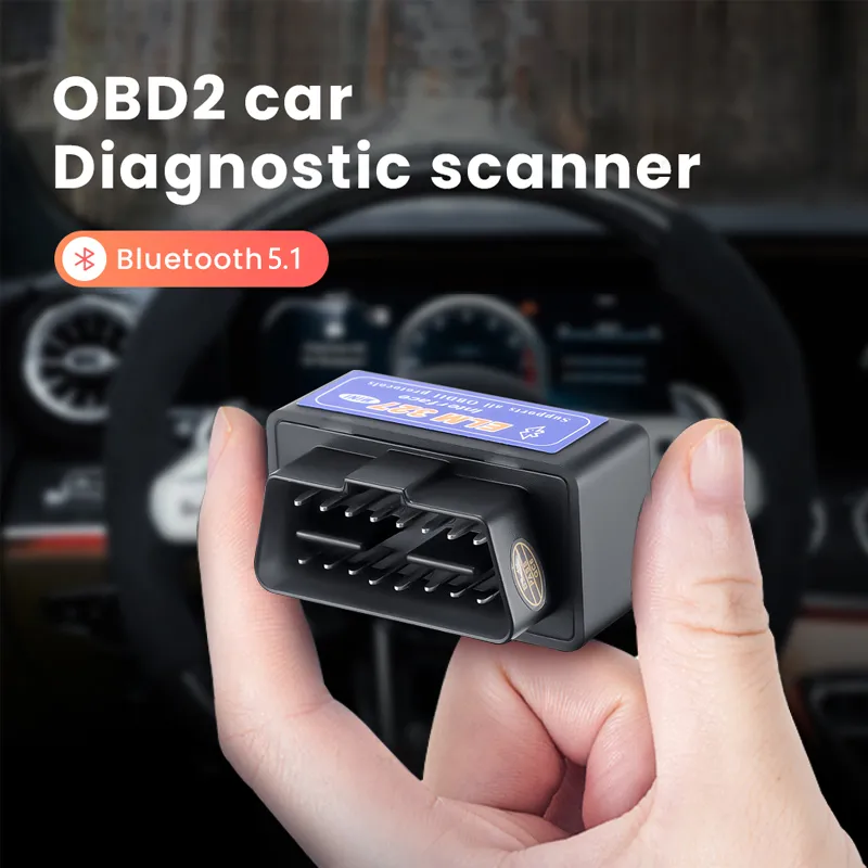 Mini New Elm327 Bluetooth V2.1 OBD2 Car Diagnostic Scanner