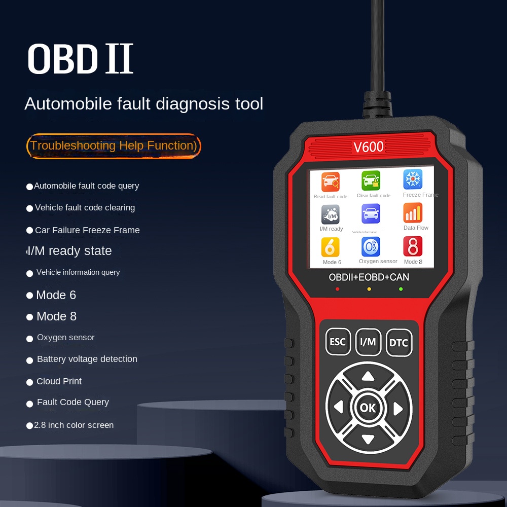 OBD2 Scanner, OBD2 Scanner Diagnostic Tool - Scanner OBD2 to Read &amp; Clear Check Engine Light