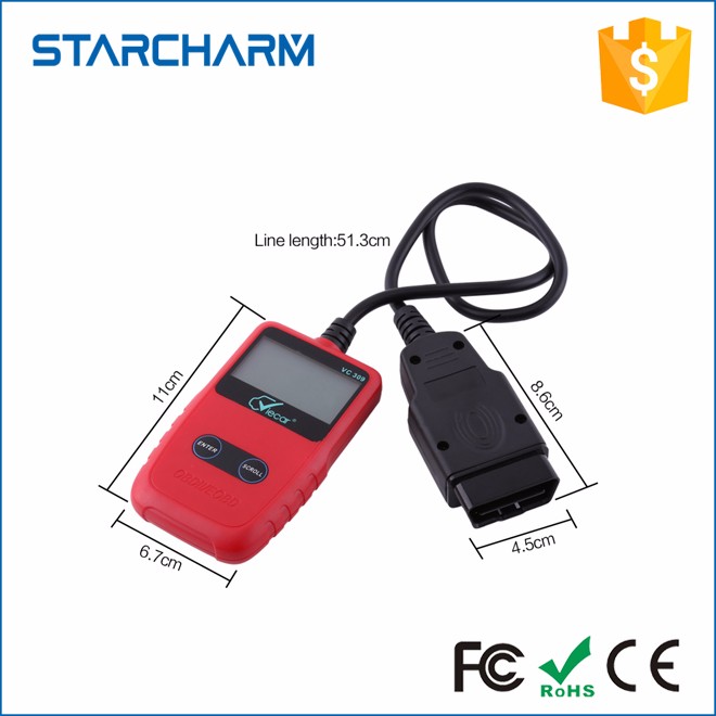 Easy Use OBD II Car Code Reader V1.5 Display Key Programmer VC309 OBD2 Scanner Diagnostic Tools