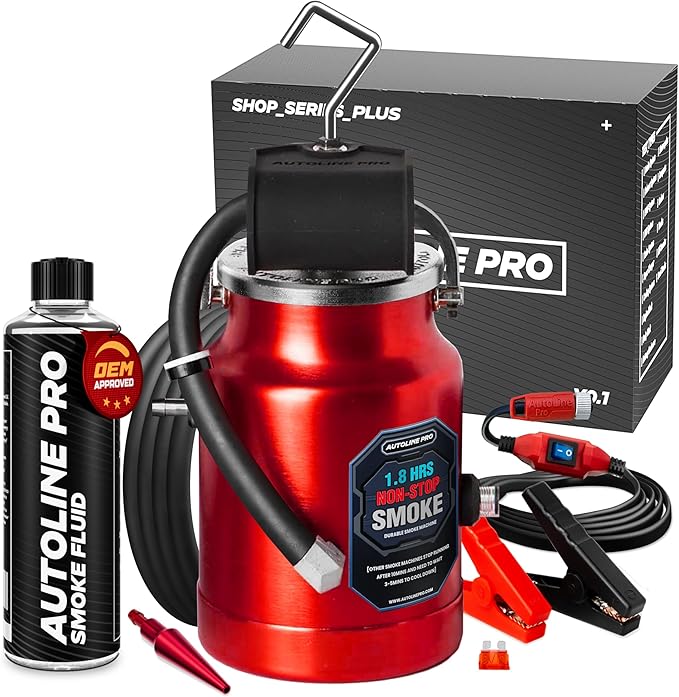 AutoLine Pro EVAP High Volume Smoke Machine Leak Tester with Built-in Air Pump OLIVER Fitment Red/Black Automotive All Vehicles