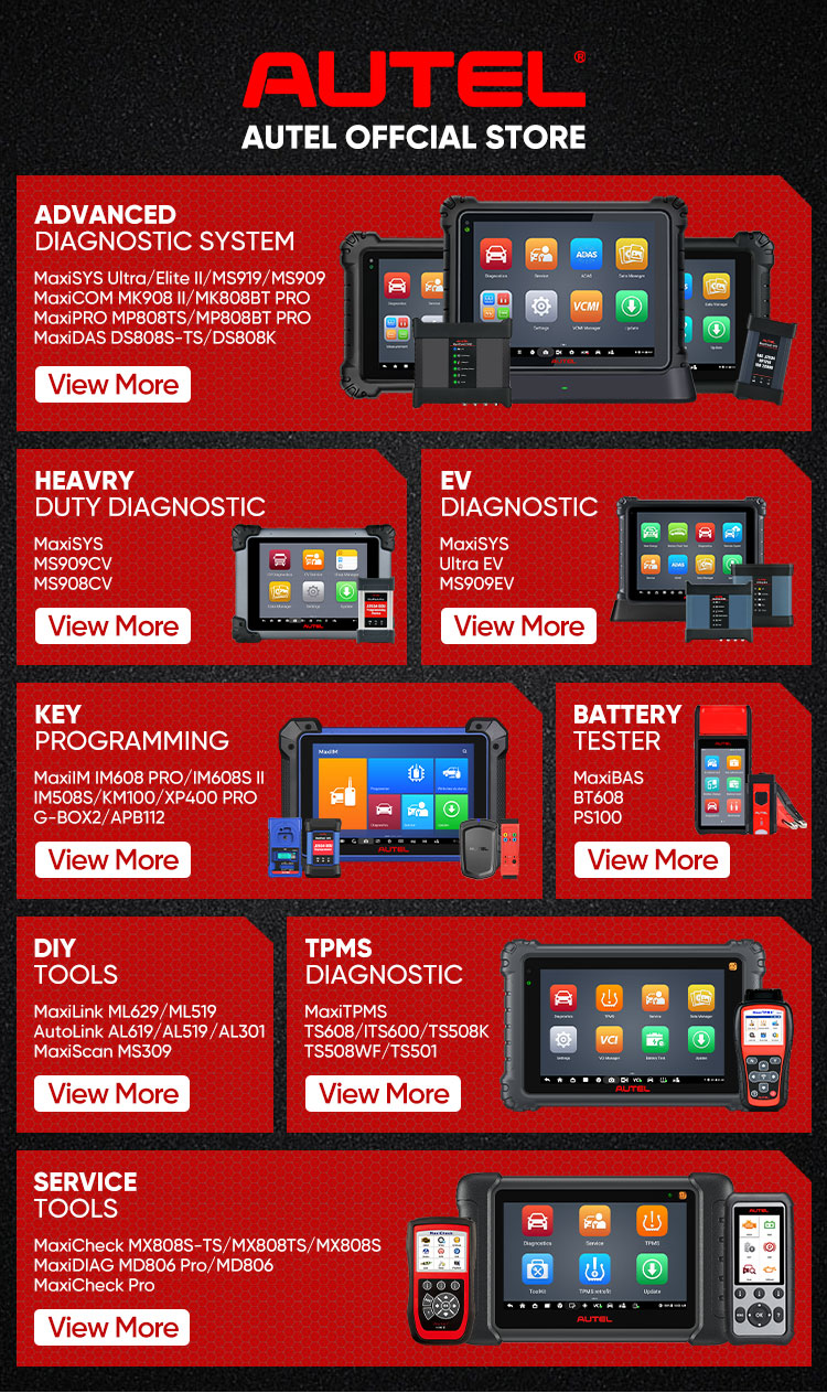 Autel Diagnostic Scanner Lineup