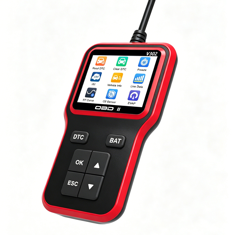 New Arrival V302 Smart Electric Car Diagnostic Scanner Professional OBD II Code Reader Engine Analyzer Scan Tools for All