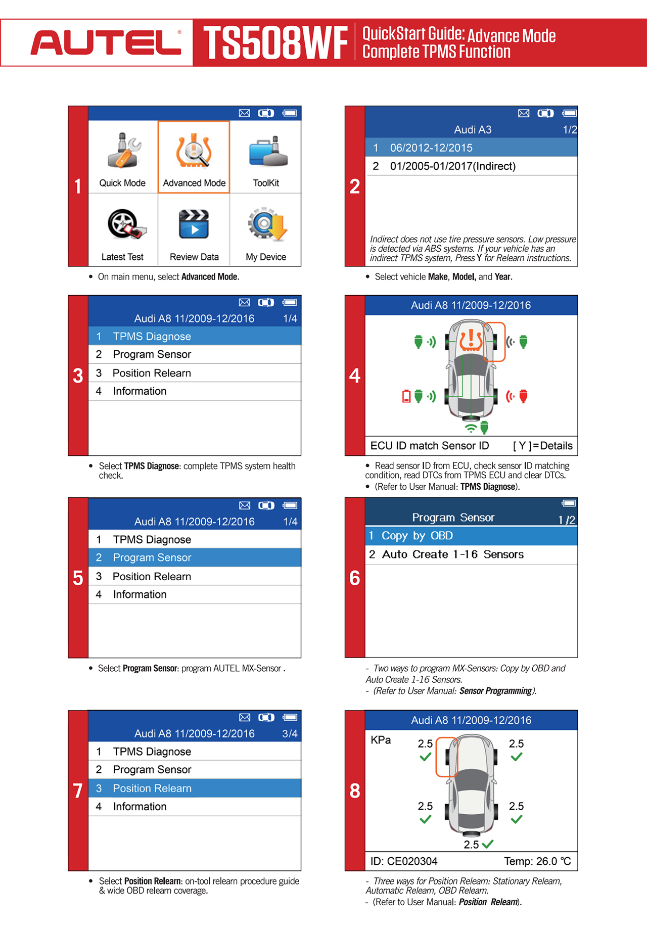 Automotive Diagnostic Application Screen