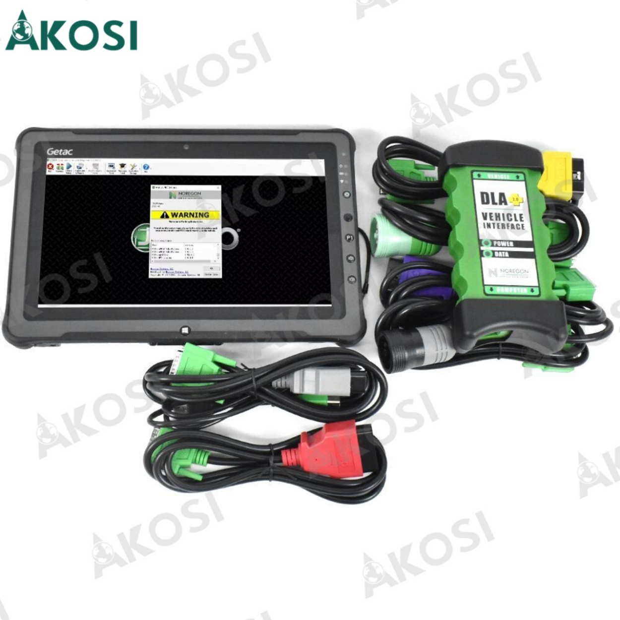 New Diesel Heavy Duty Truck Scanner Fleet Diagnostic Tool Dla+2.0 Adapter Commercial Fleet Engine+Getac F110 Tablet