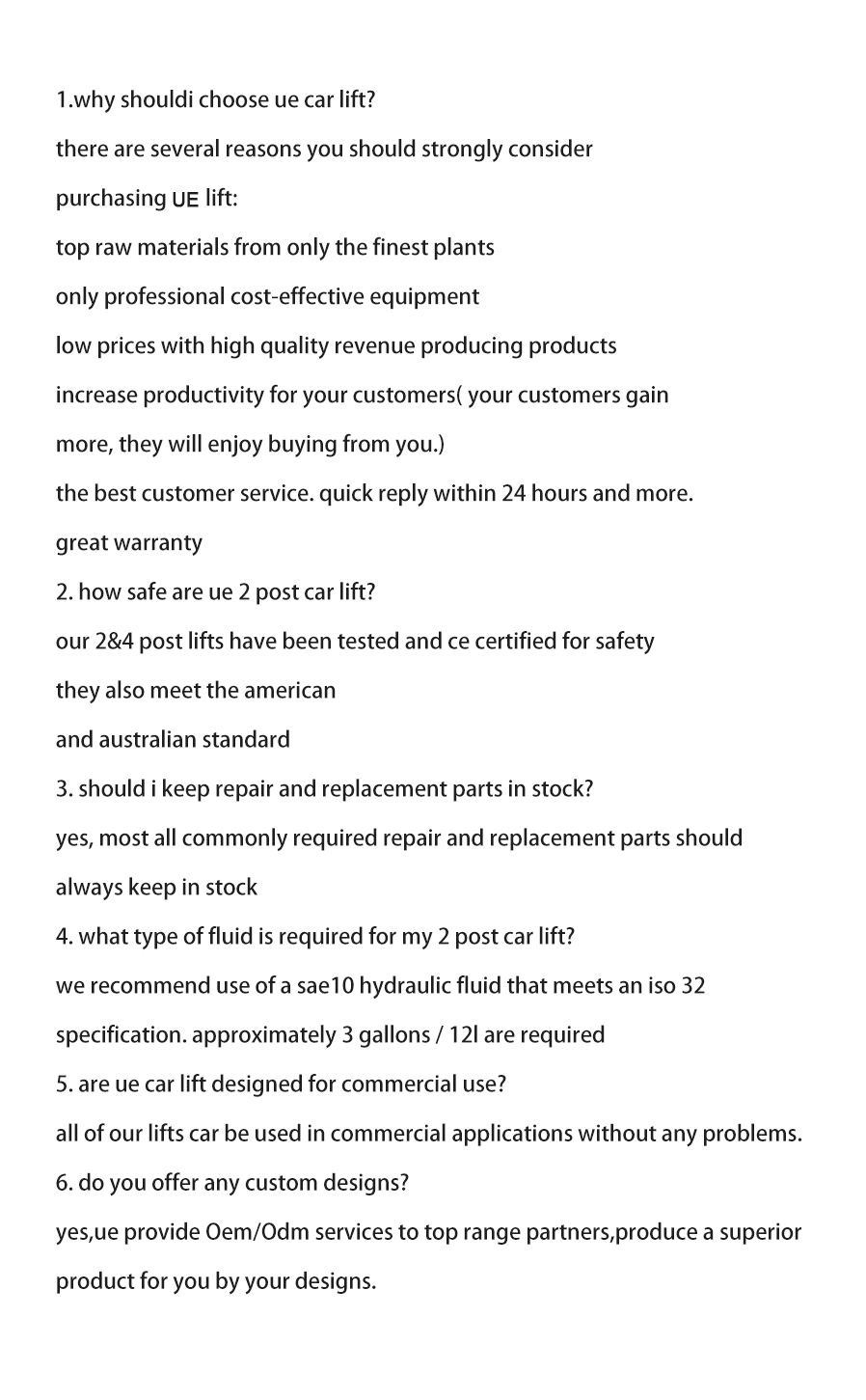 FAQ Overview