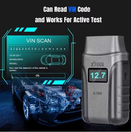 Xtool A30m OBD2 Car Diagnostic Tool for Andriod/Ios Car Code Reader Full System Diagnostic Bi-Directional Control Scanner