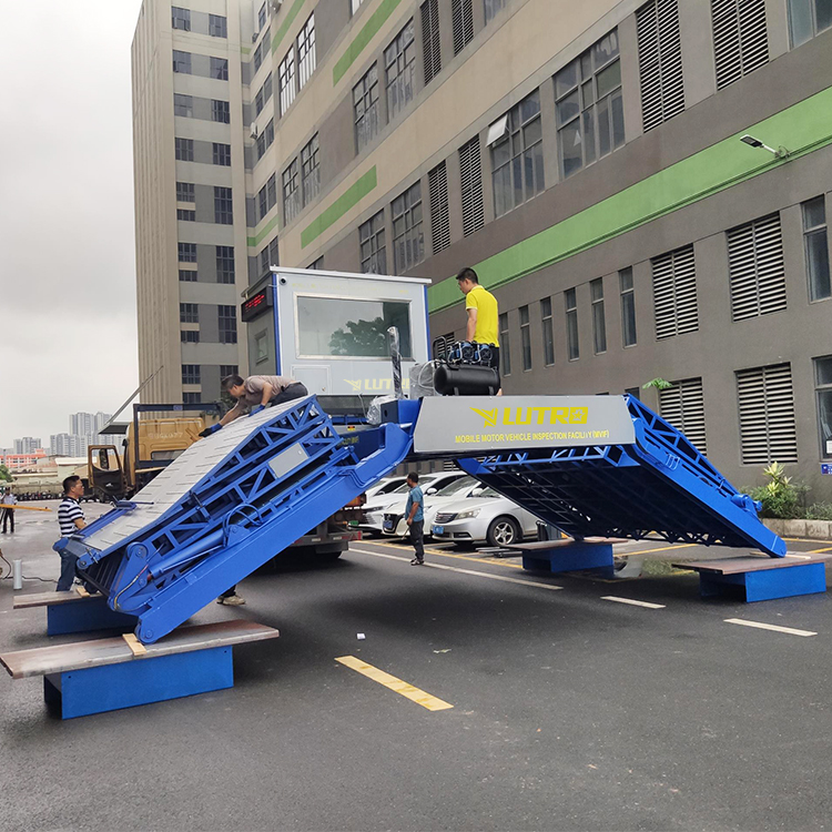 Mobile Vehicle Inspection Station 10T Vehicle Safety Performance Test Line With Brake Sideslip Tester Speedometer Test