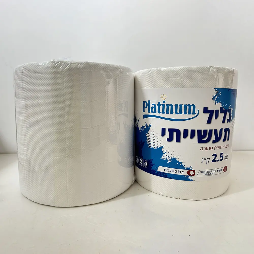 OEM Industrial High Quality Glued Embossed Hand Roll Tissue for Home Suppliers, Factories