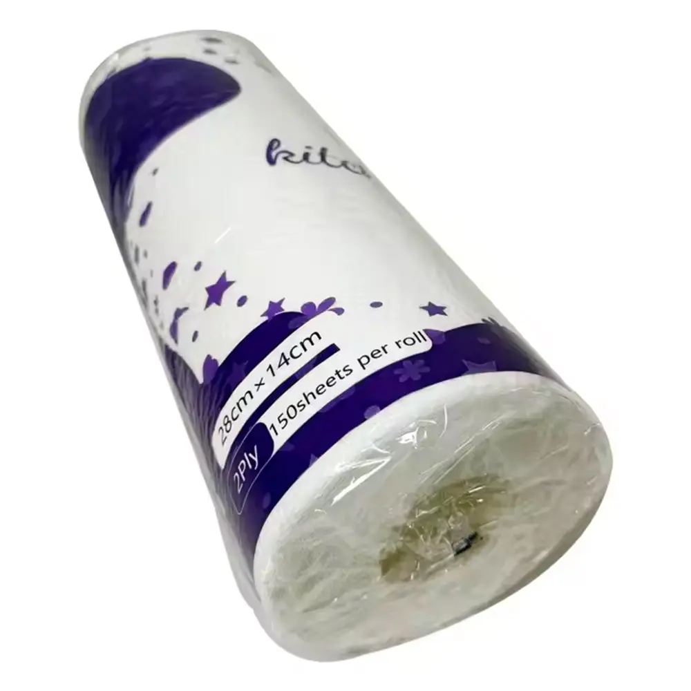 China Wholesale 2-Ply Eco-Friendly White Kitchen Towel Paper Manufacturer, Manufacturers
